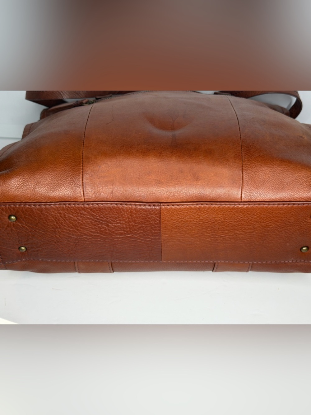 American Leather Co. Leather Tote Bag in Brown - Picture 10 of 15